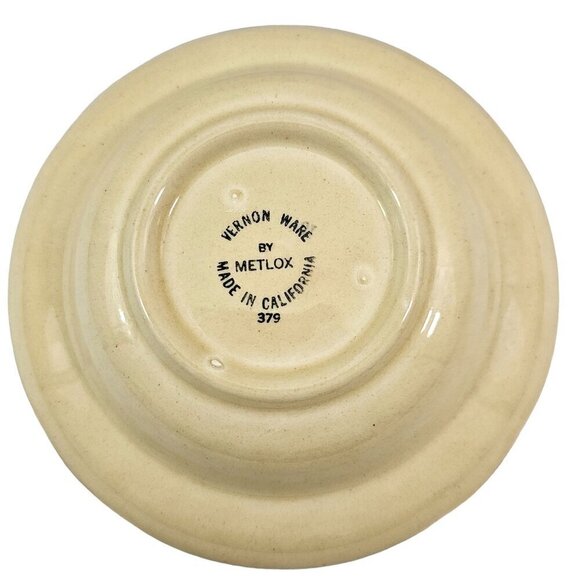 Metlox Poppytrail Vernon Ware California Gigi Rim Appetizer Dessert Plates – 3 - Picture 4 of 14